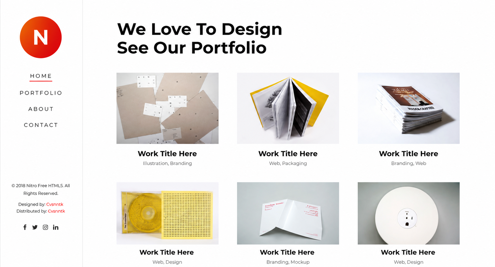 Nitro - HTML5 Template